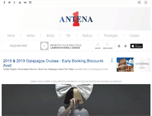Tablet Screenshot of antena1.com.br